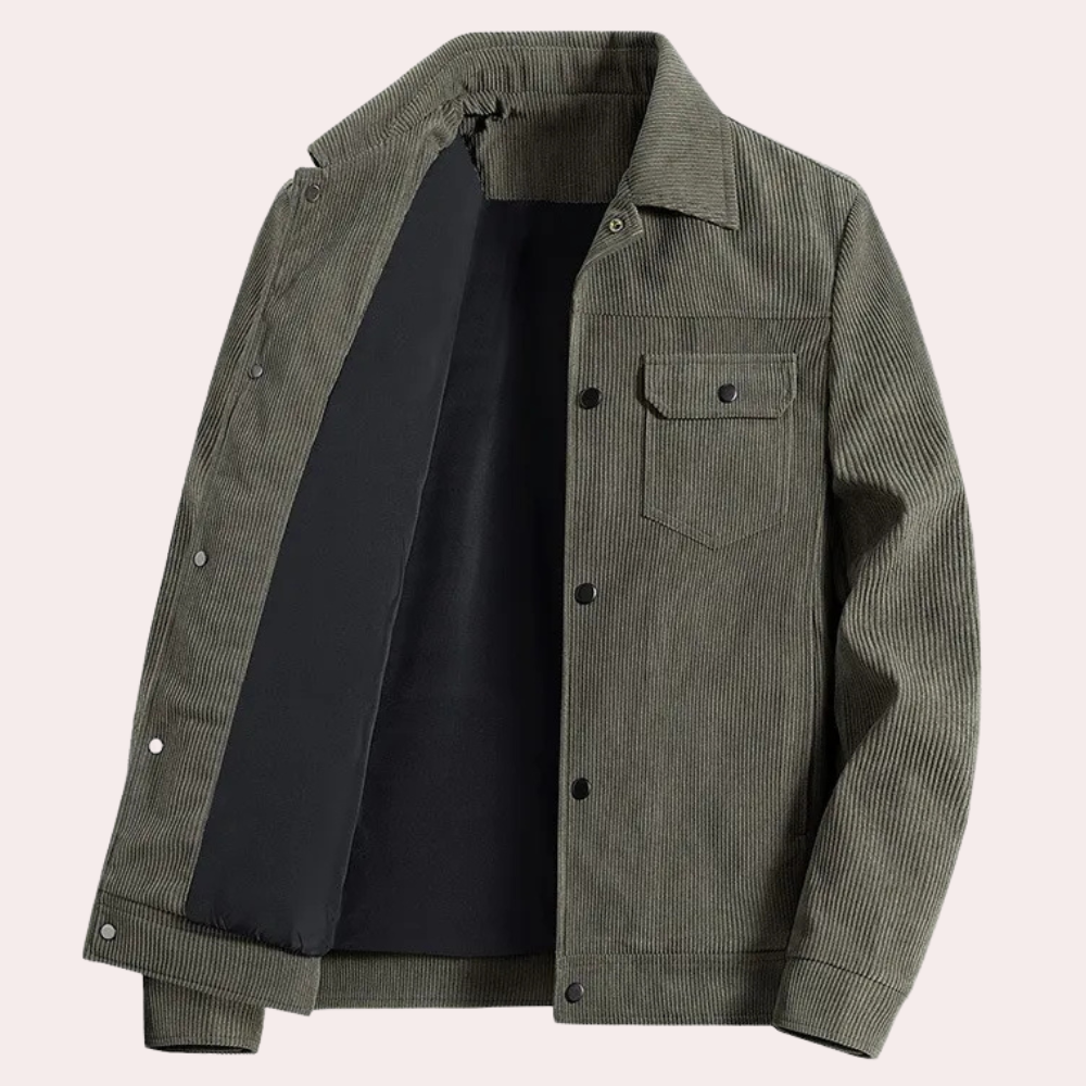 Men's Corduroy Jacket with Pockets