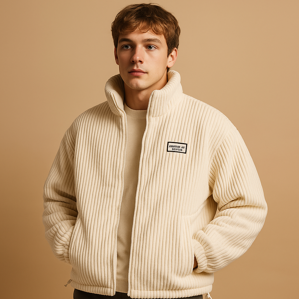 Men's Corduroy Jacket with Warm Lining