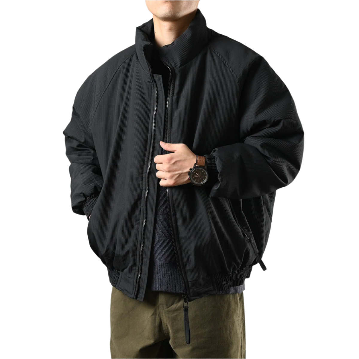 Men's Corduroy Puffer Jacket