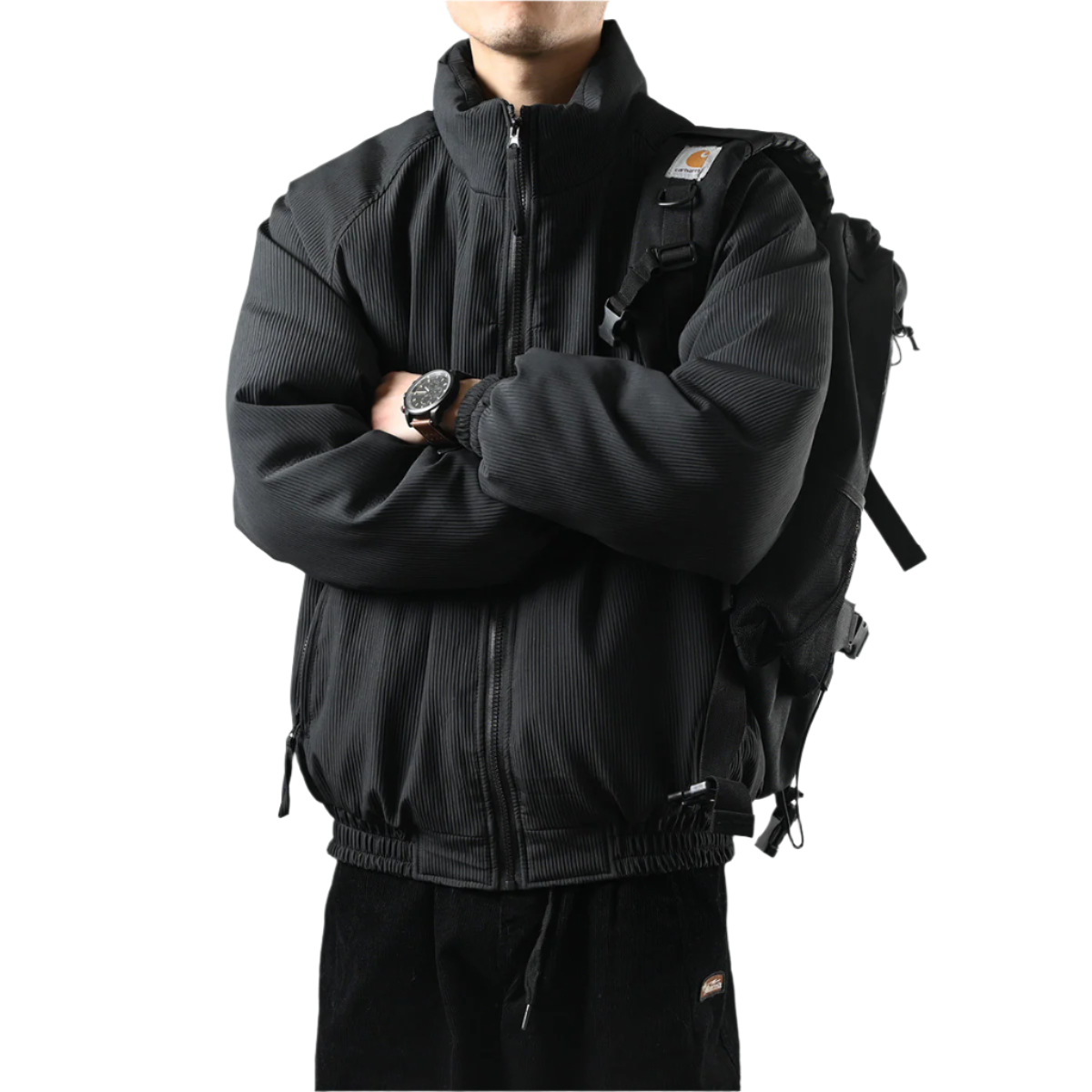 Men's Corduroy Puffer Jacket