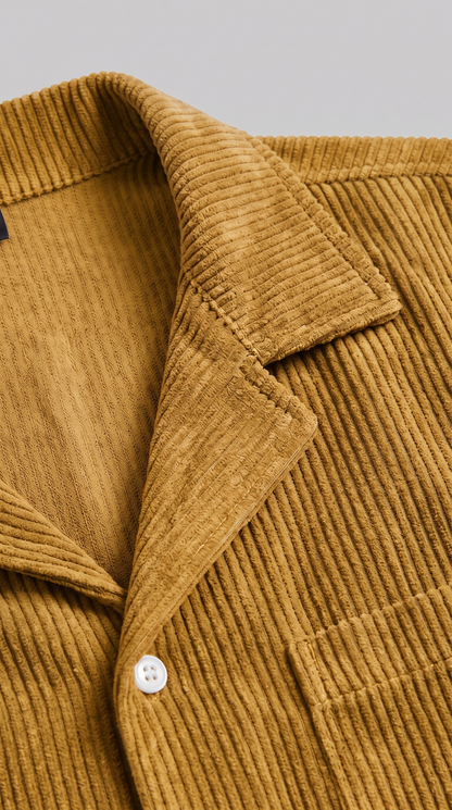 Men's Corduroy Short Set for Summer Casual Wear