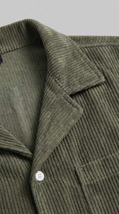 Men's Corduroy Short Set for Summer Casual Wear