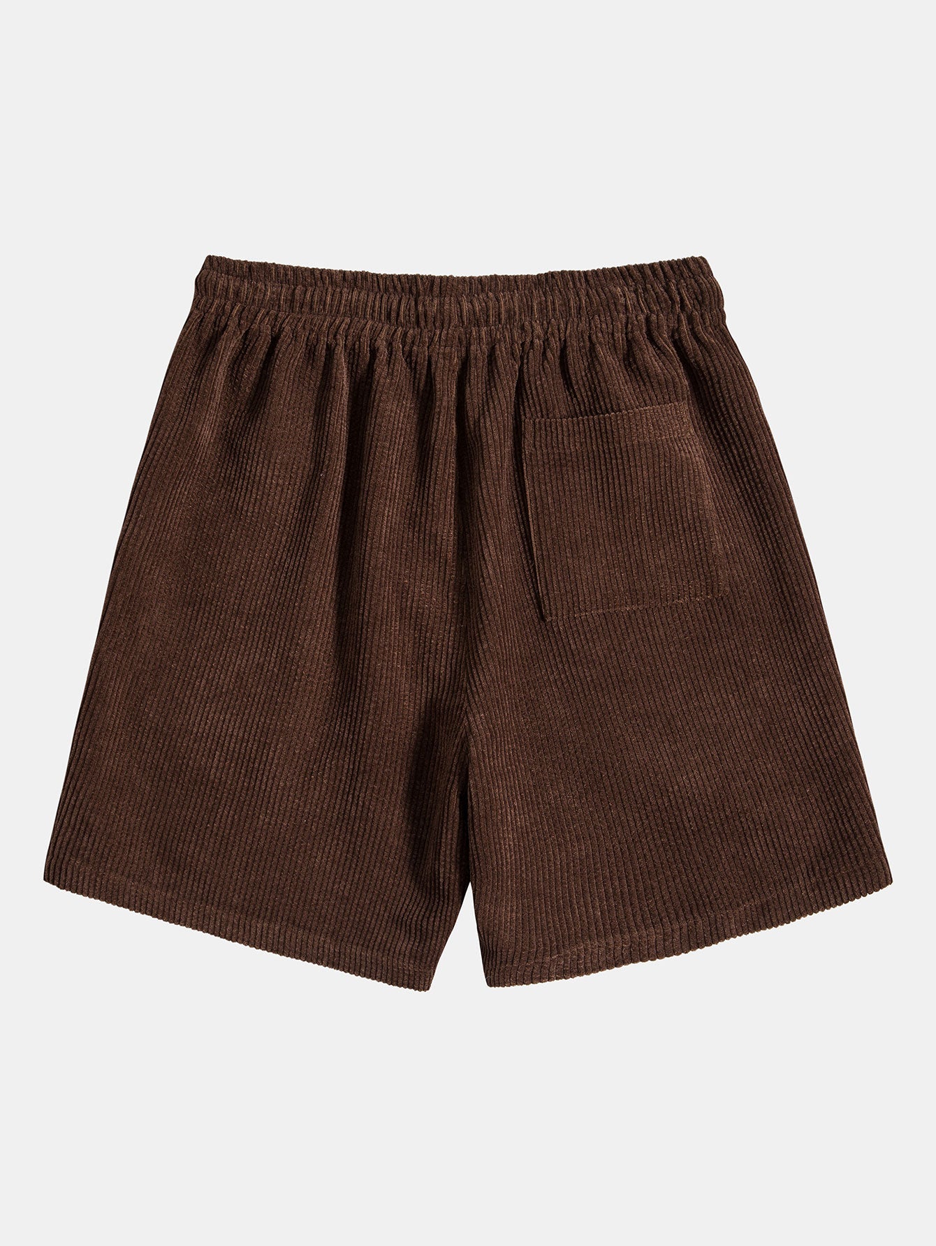 Men's Corduroy Solid Shorts for Casual Wear