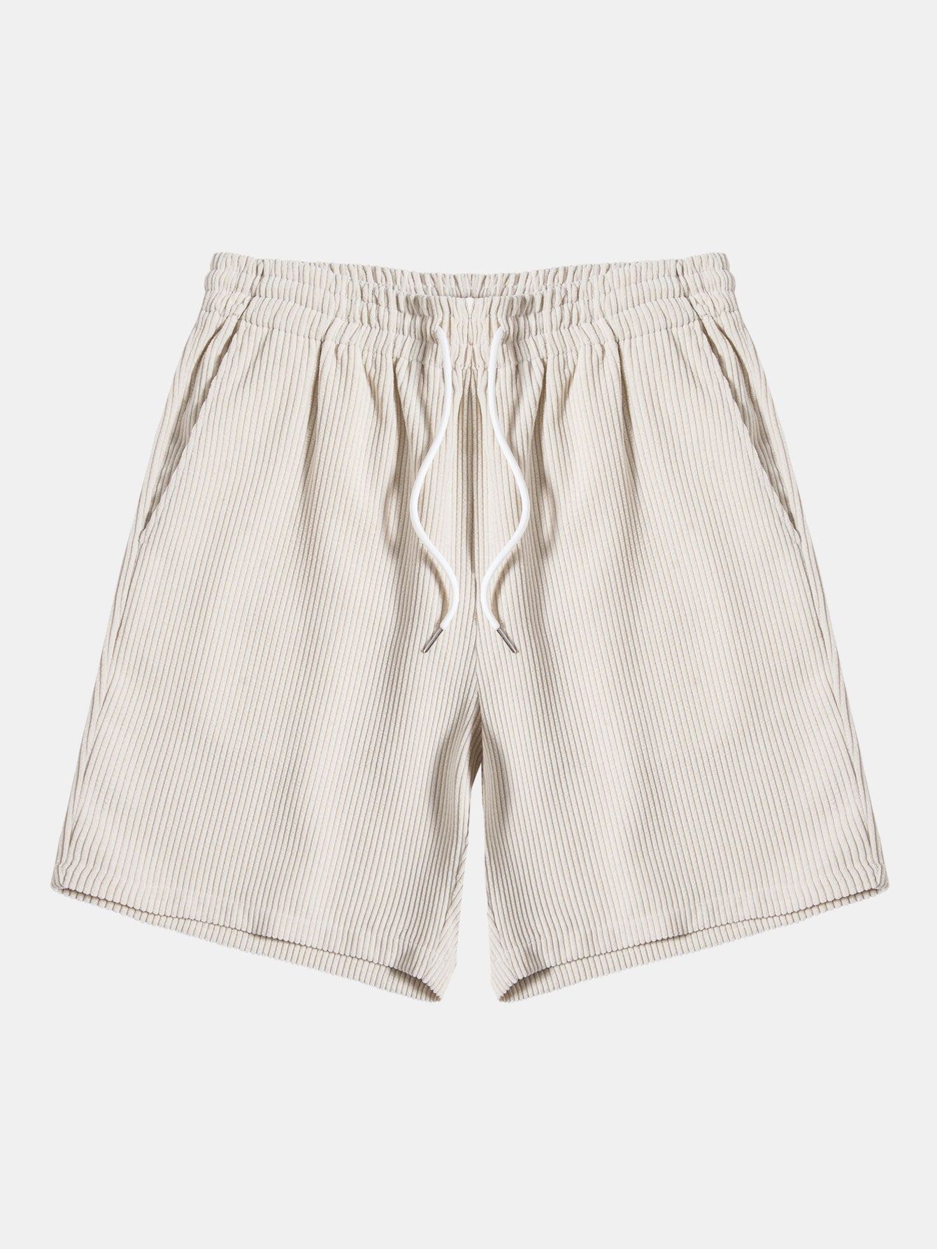 Men's Corduroy Solid Shorts for Casual Wear