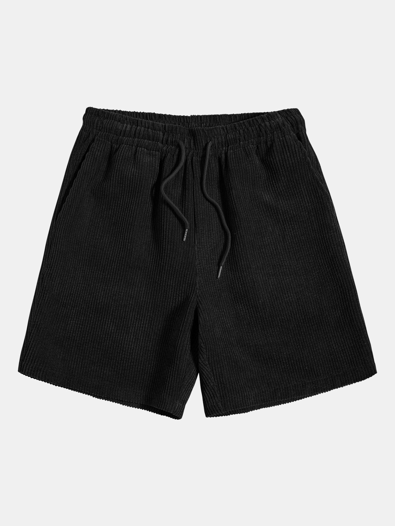 Men's Corduroy Solid Shorts for Casual Wear