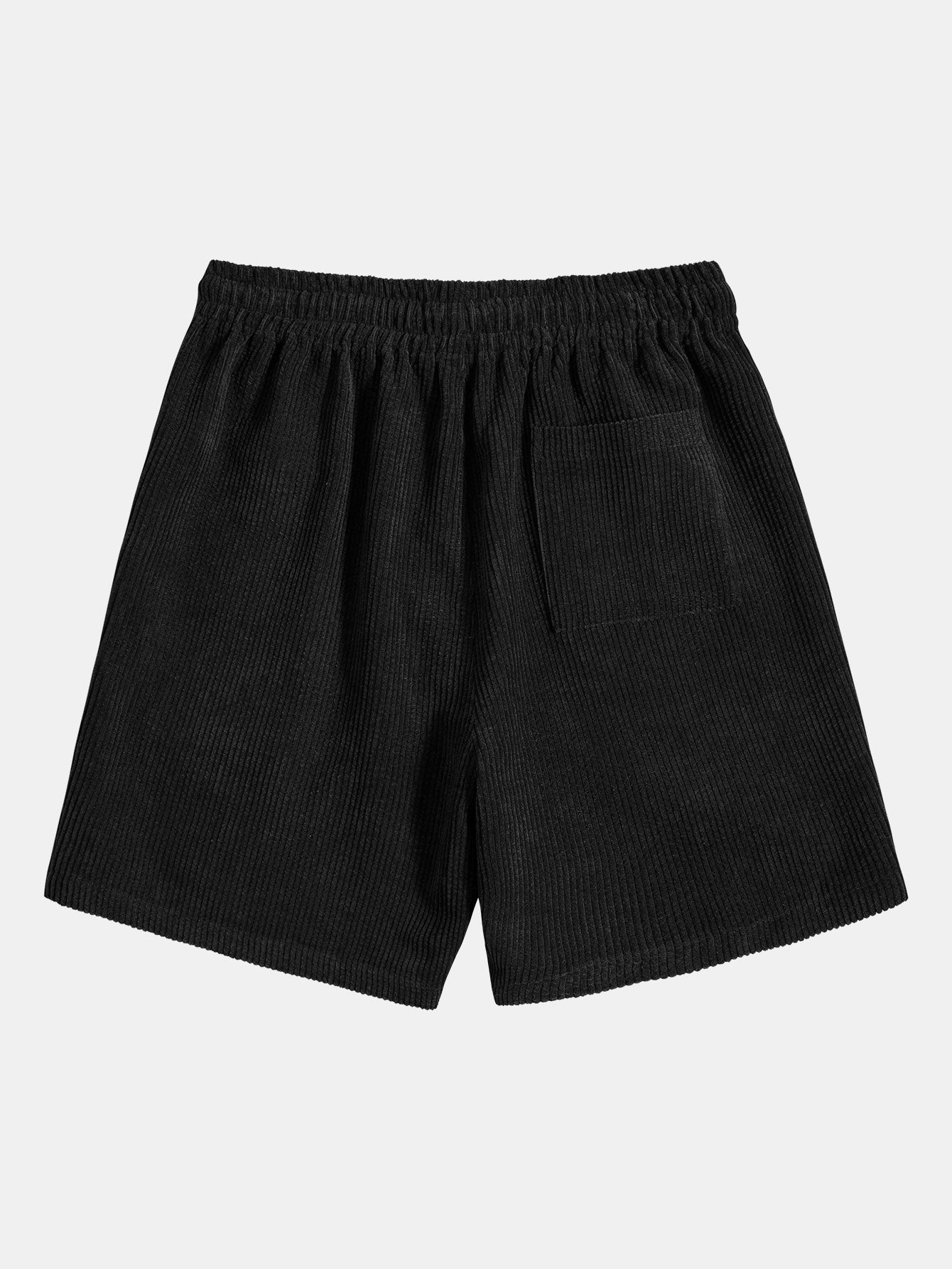 Men's Corduroy Solid Shorts for Casual Wear
