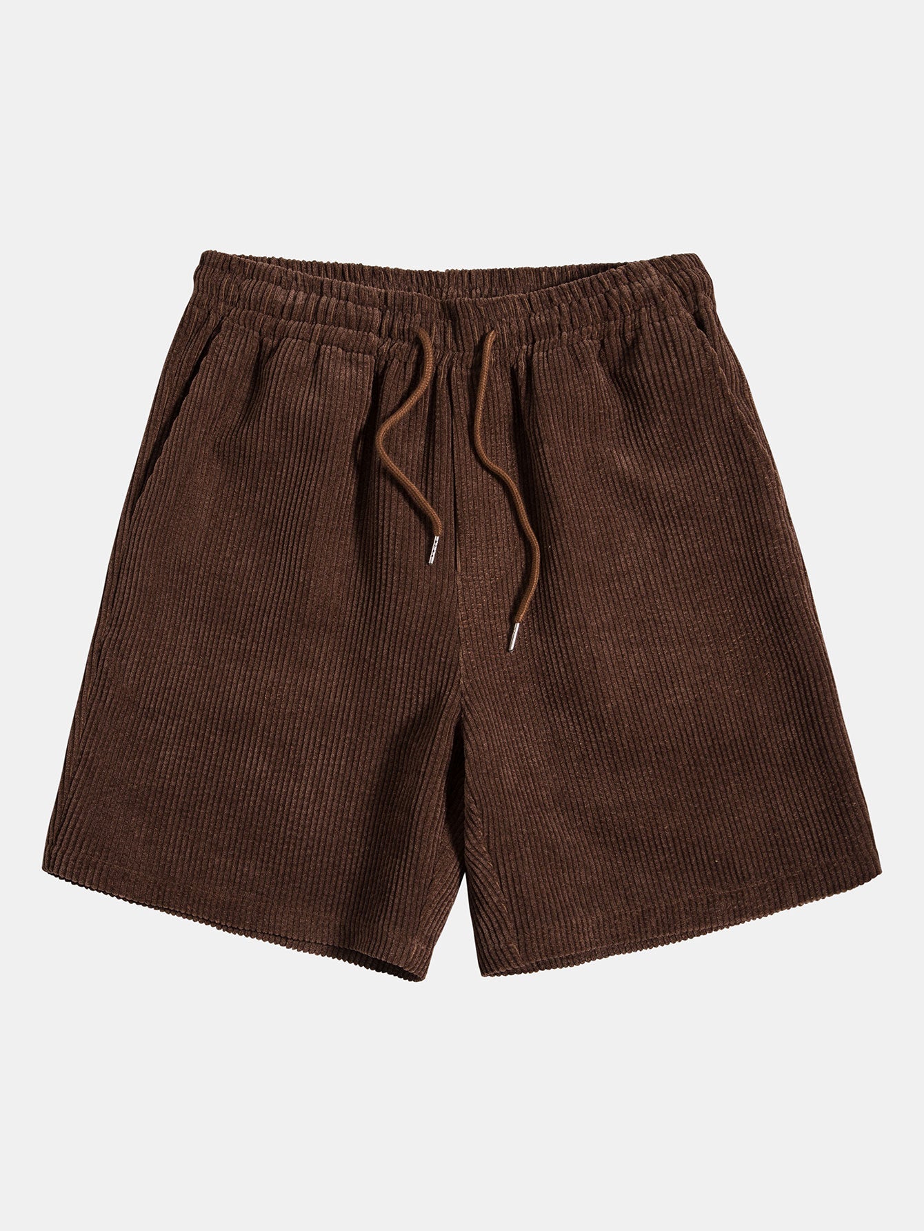 Men's Corduroy Solid Shorts for Casual Wear