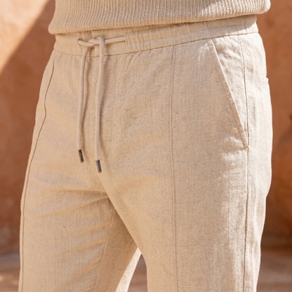 Men's Cotton Blend Polo & Trouser Set