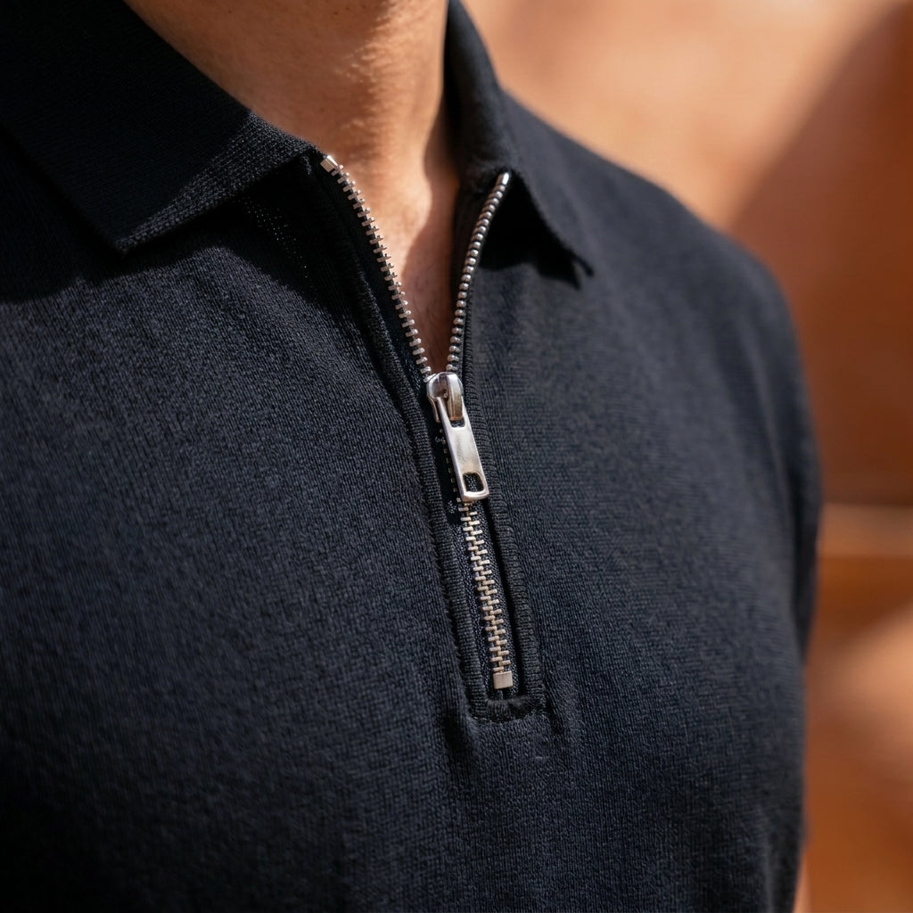 Men's Cotton Blend Polo & Trouser Set
