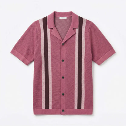 Men's Crochet Knit Summer Shirt