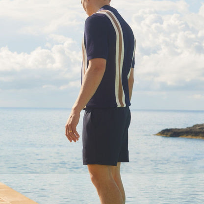 Men's Crochet Knit Summer Shirt