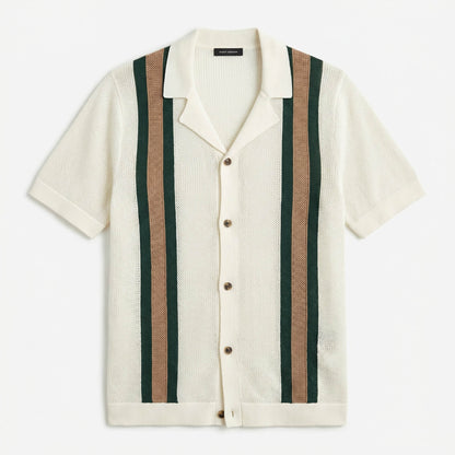 Men's Crochet Knit Summer Shirt