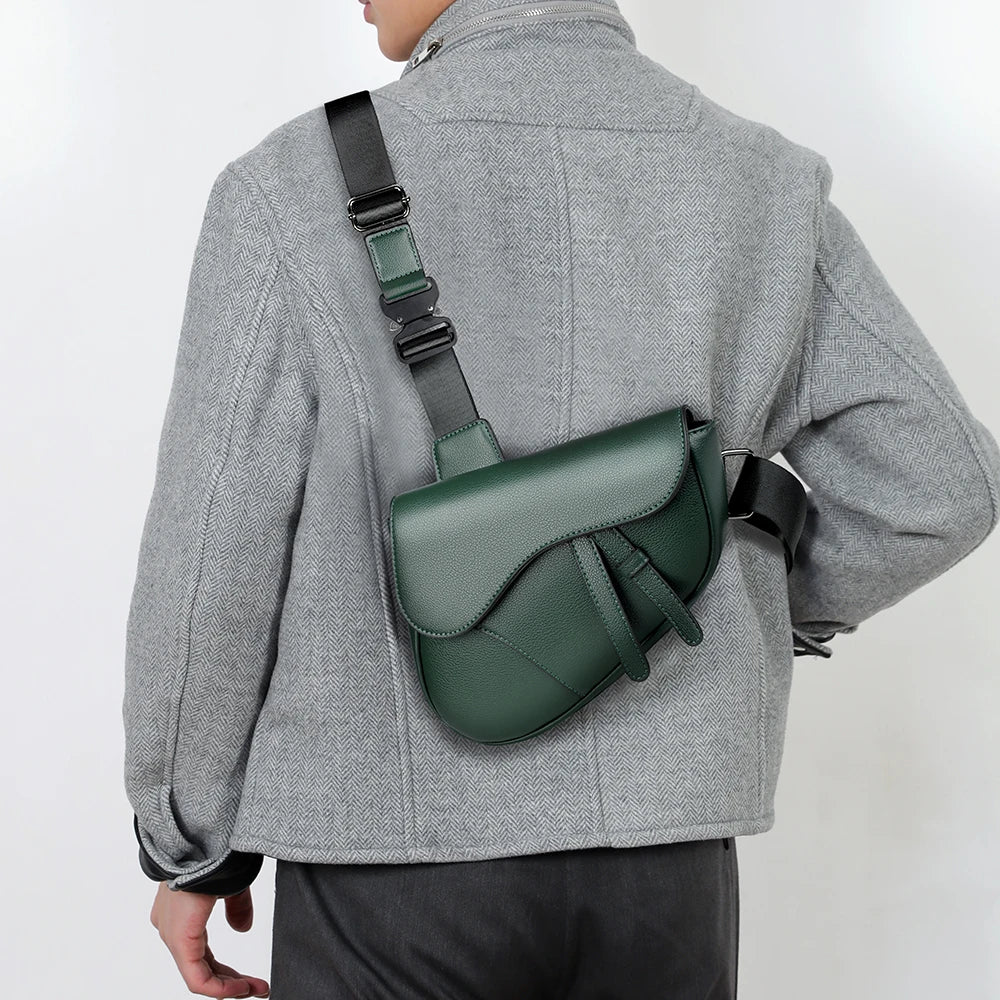 Men's Crossbody Bag with Adjustable Strap for Everyday Use