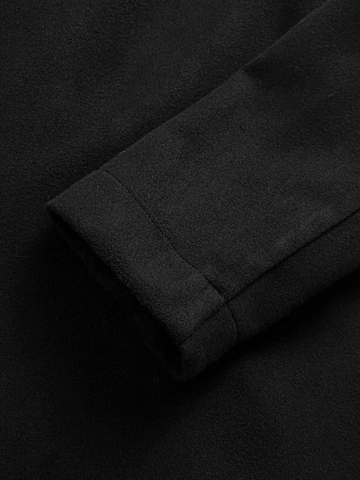 Men's Double-Breasted Wool Blend Trench Coat
