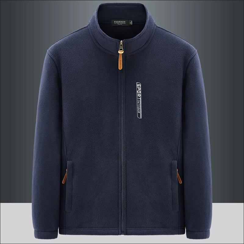Men's Double-Sided Fleece Jacket for Winter Coats