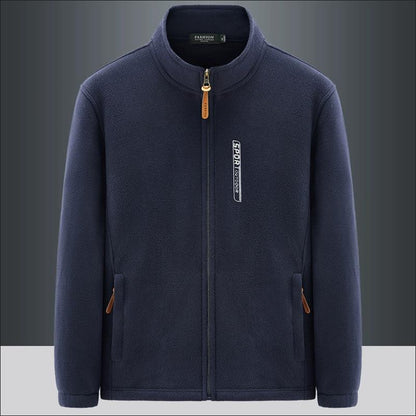 Men's Double-Sided Fleece Jacket for Winter Coats