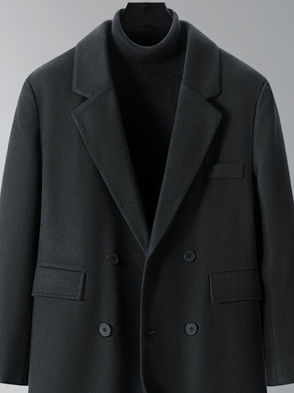 Men's Double Winter Jacket with Pockets