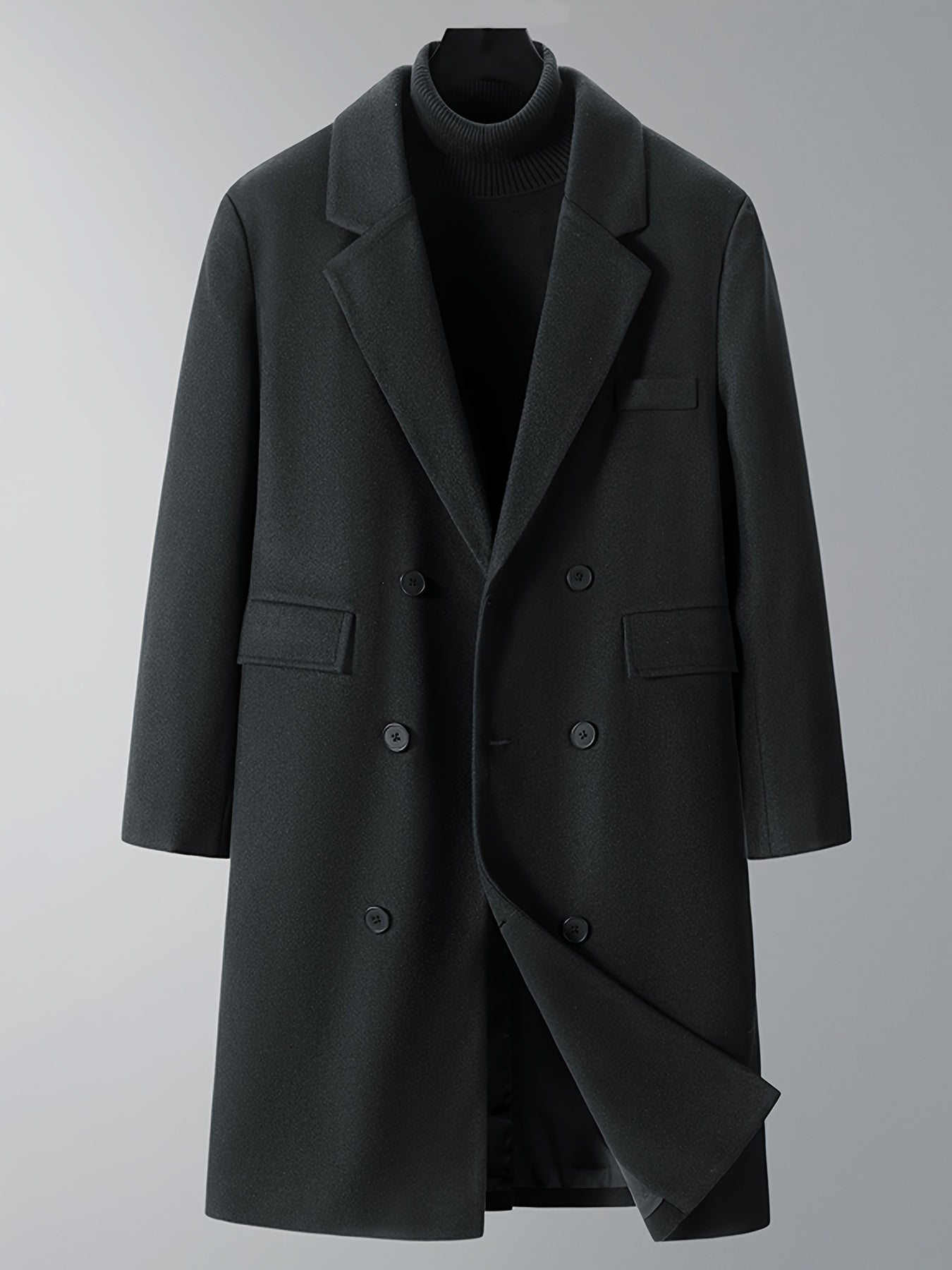 Men's Double Winter Jacket with Pockets