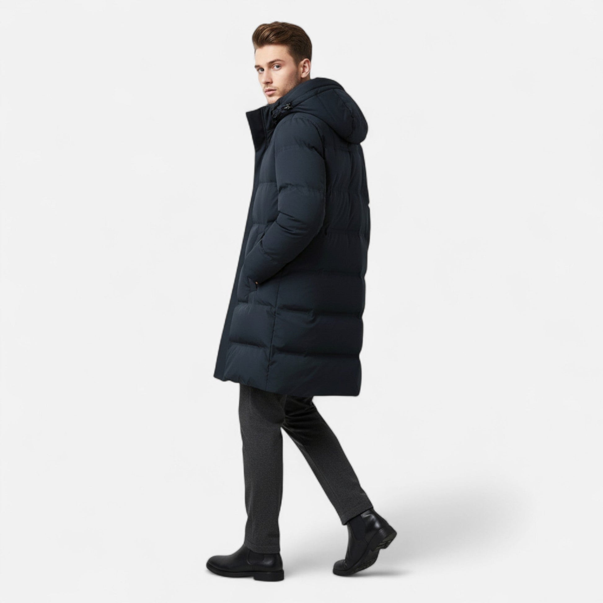 Men's Down Insulated Winter Coat Parka