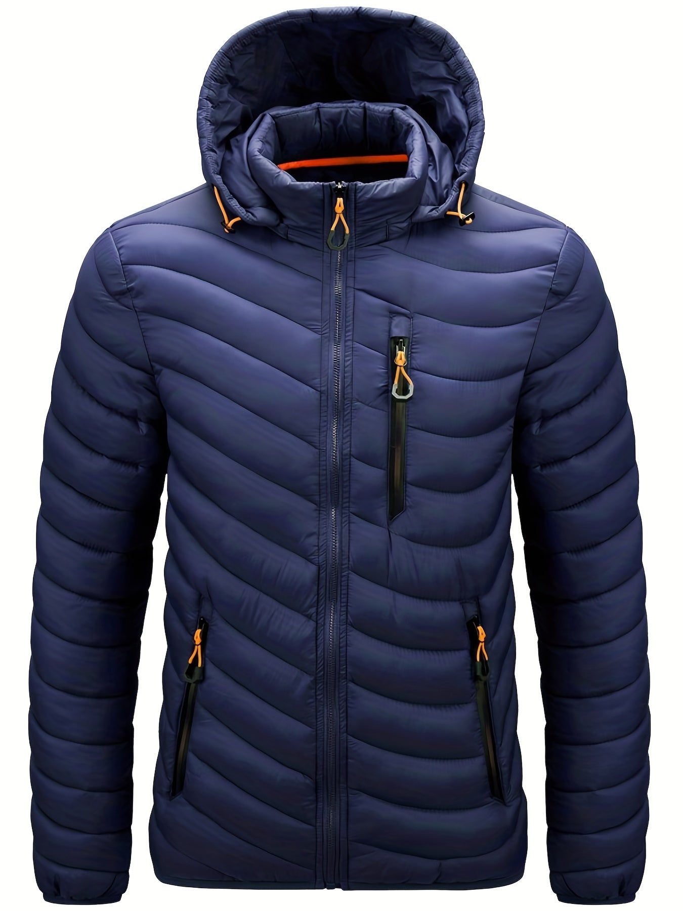Men's Down Insulated Winter Jacket with Hood