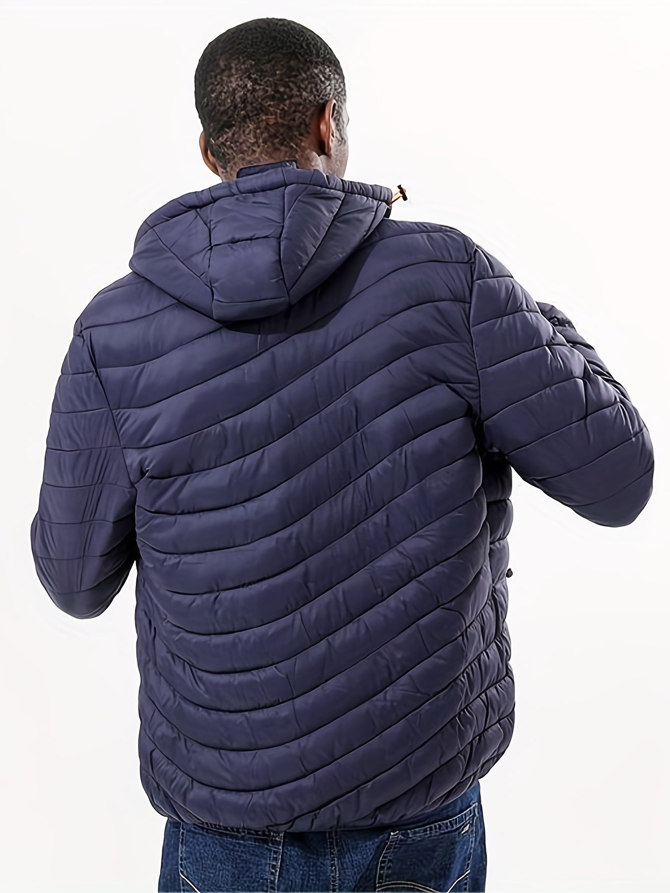 Men's Down Insulated Winter Jacket with Hood