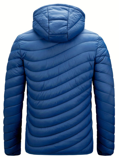 Men's Down Insulated Winter Jacket with Hood
