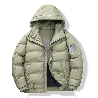 Men's Down Jacket with Adjustable Hood