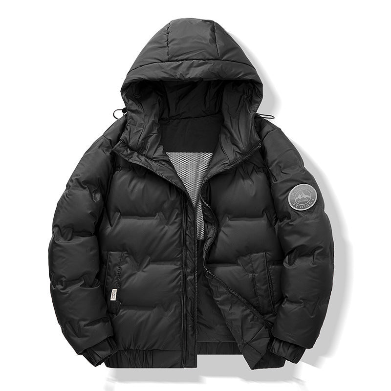Men's Down Jacket with Adjustable Hood