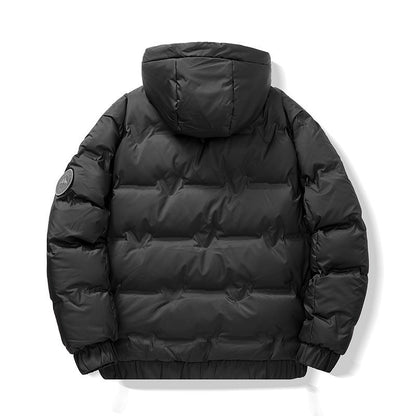 Men's Down Jacket with Adjustable Hood