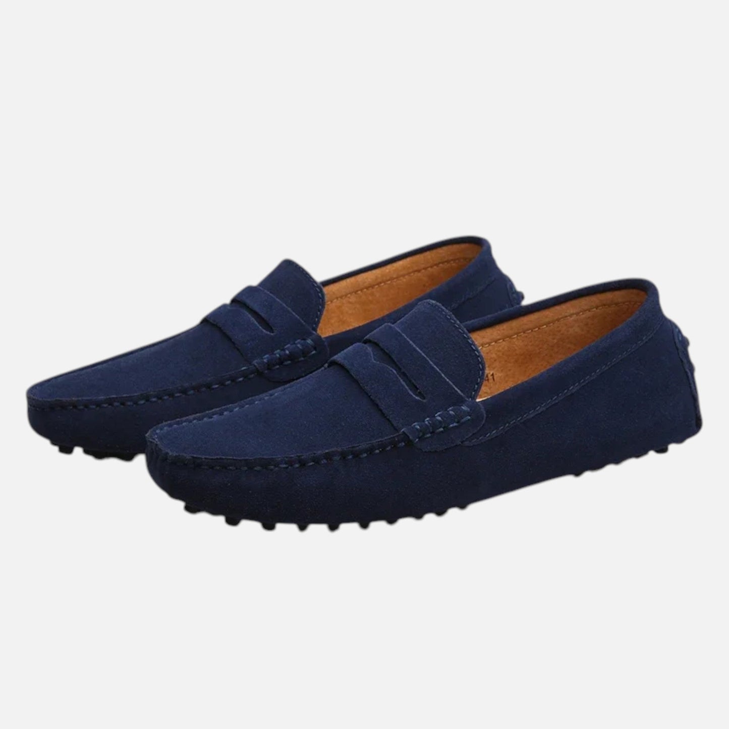 Men's Driving Moccasins with Suede Finish