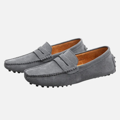Men's Driving Moccasins with Suede Finish