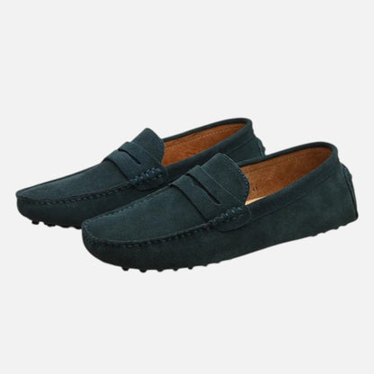 Men's Driving Moccasins with Suede Finish
