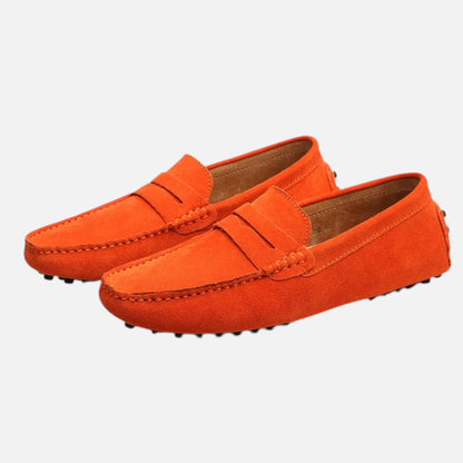 Men's Driving Moccasins with Suede Finish