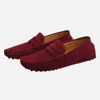 Men's Driving Moccasins with Suede Finish