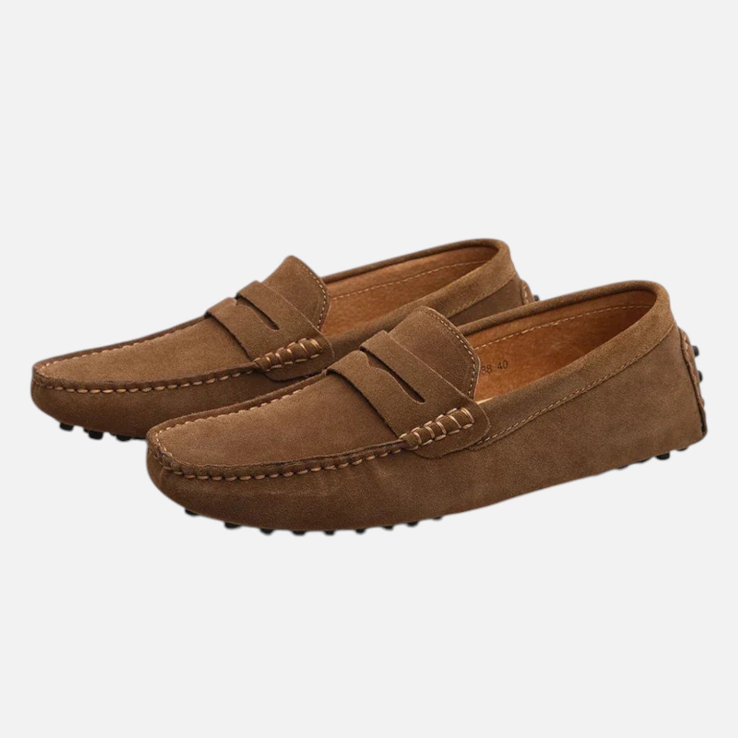 Men's Driving Moccasins with Suede Finish
