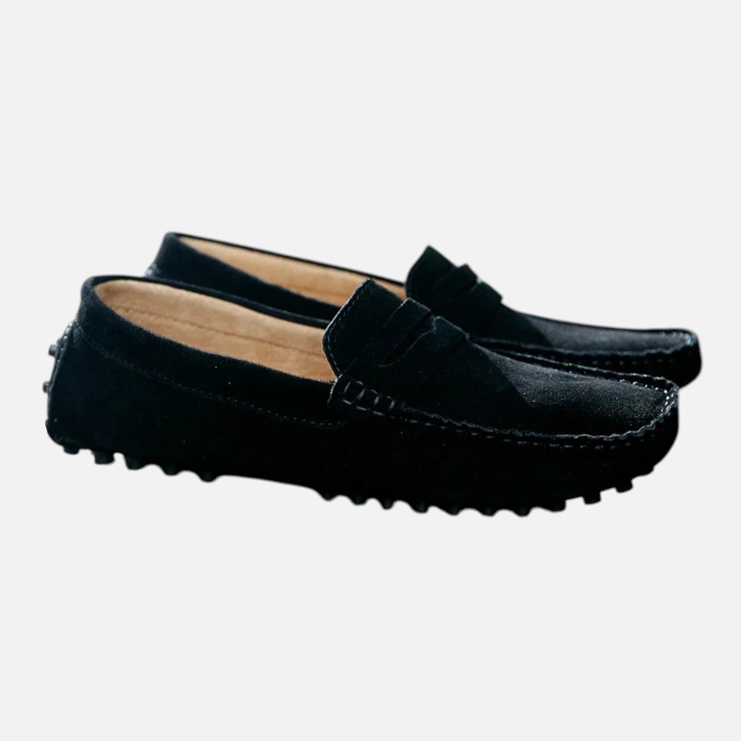 Men's Driving Moccasins with Suede Finish