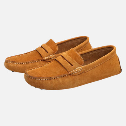 Men's Driving Moccasins with Suede Finish