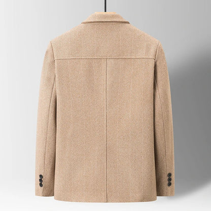 Men's Elegant Herringbone Jacket for Stylish Layering