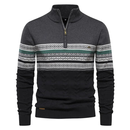 Men's Elegant Knit Sweater for Versatile Wear