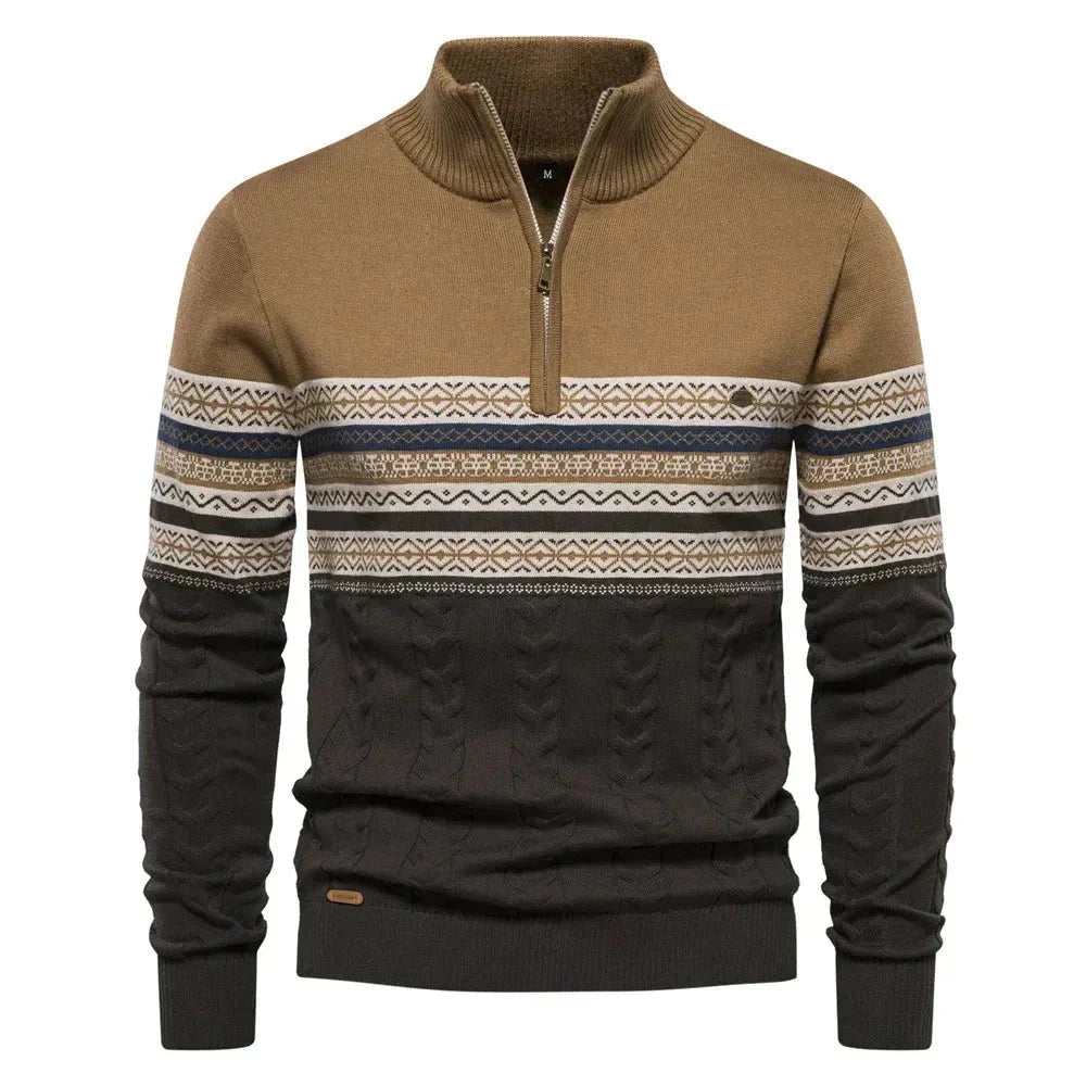 Men's Elegant Knit Sweater for Versatile Wear
