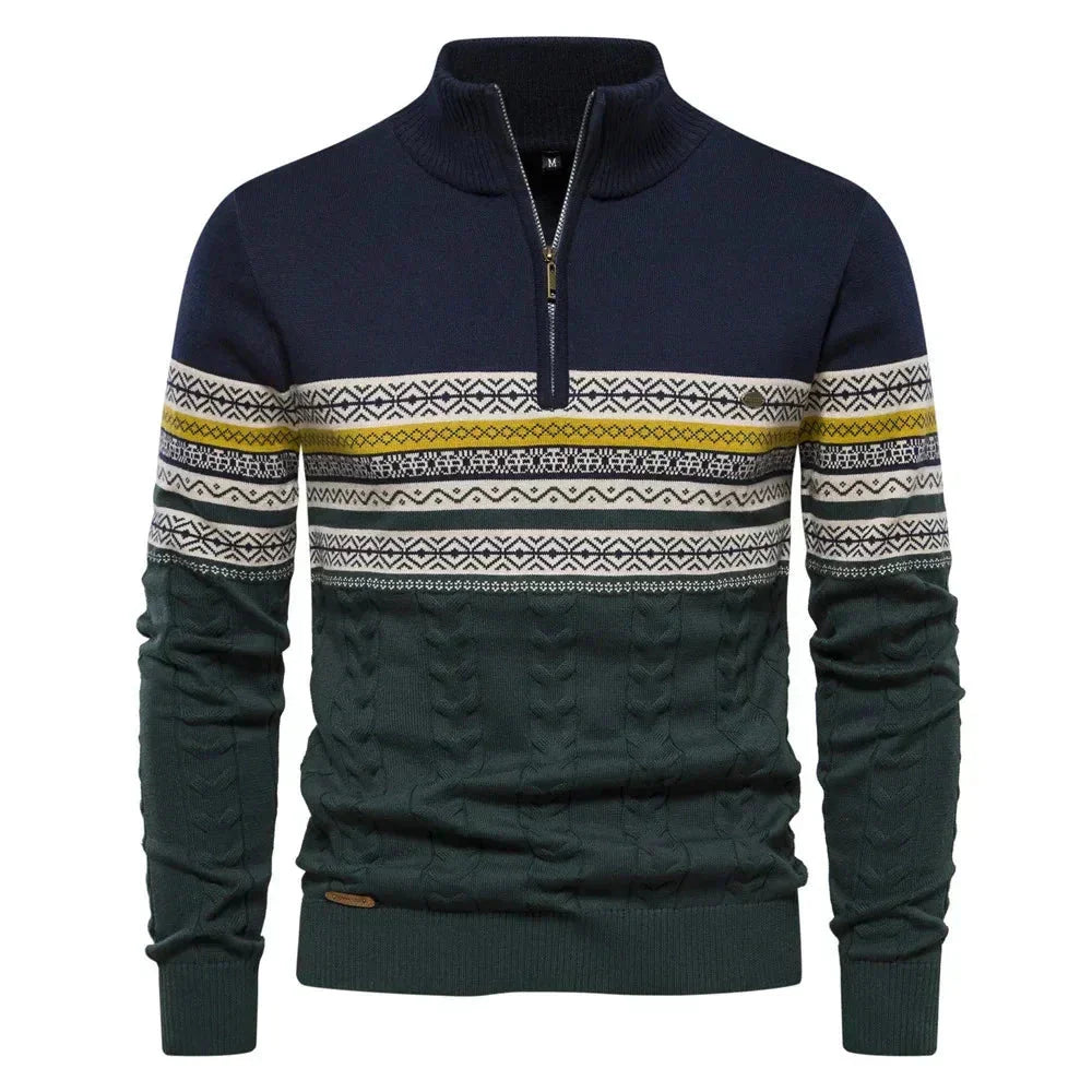Men's Elegant Knit Sweater for Versatile Wear