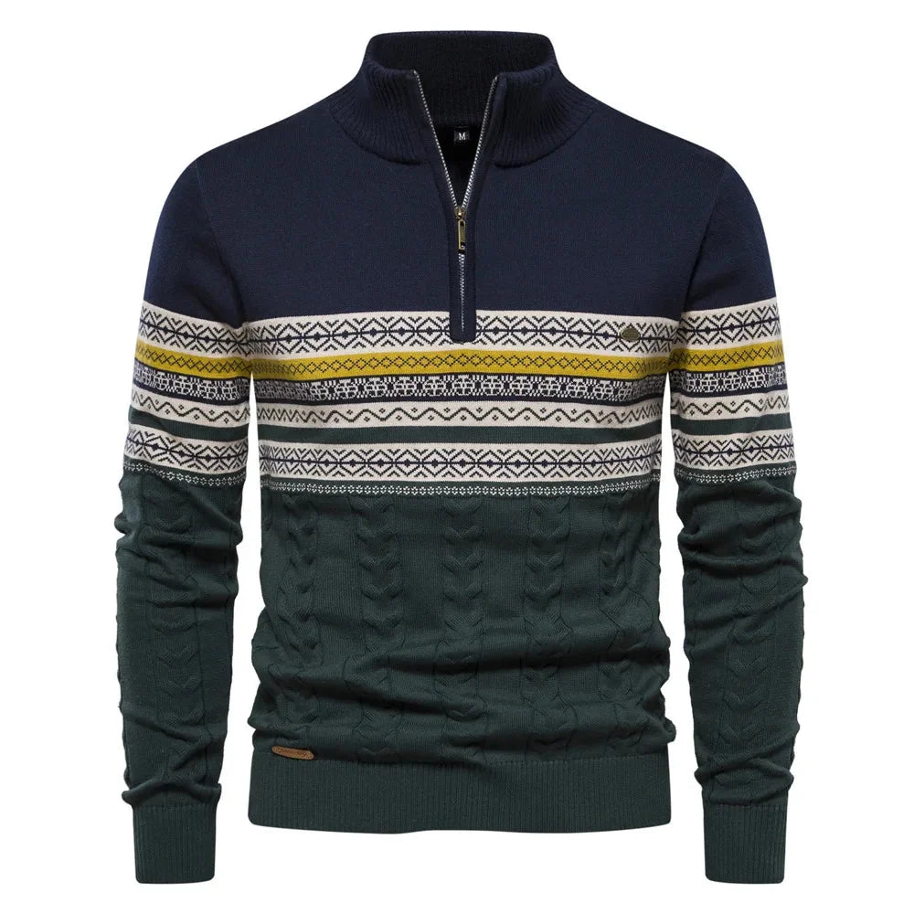 Men's Elegant Knit Sweater for Versatile Wear