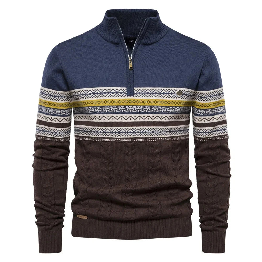 Men's Elegant Knit Sweater for Versatile Wear
