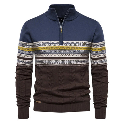 Men's Elegant Knit Sweater for Versatile Wear