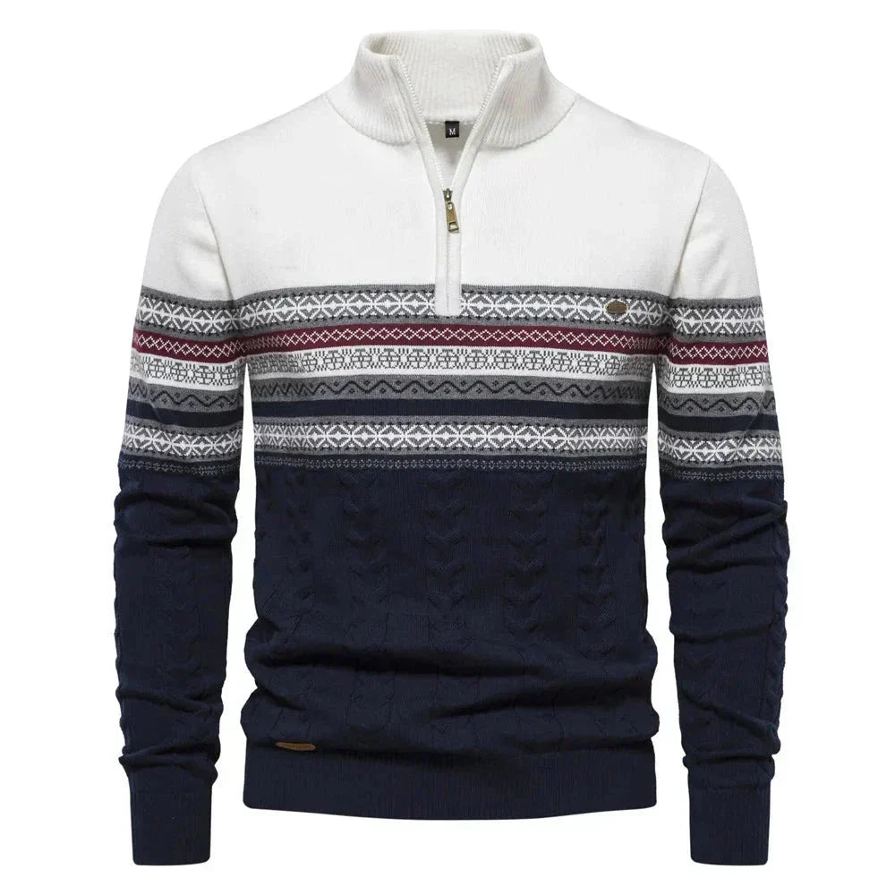 Men's Elegant Knit Sweater for Versatile Wear