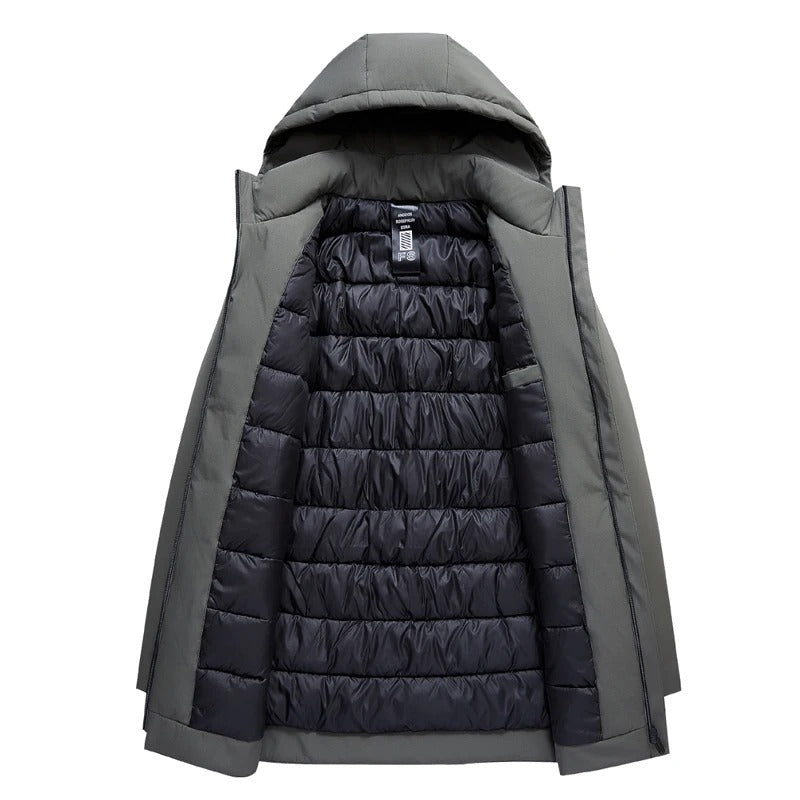 Men's Elegant Warm Winter Jacket with Hood
