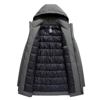 Men's Elegant Warm Winter Jacket with Hood