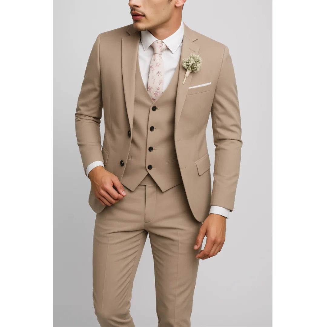 Men's Elegant Wedding Suit with Versatile Design
