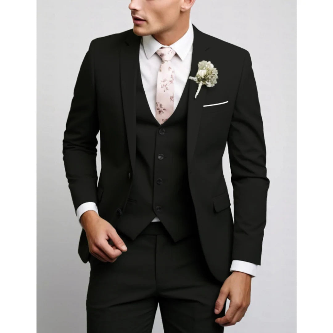 Men's Elegant Wedding Suit with Versatile Design