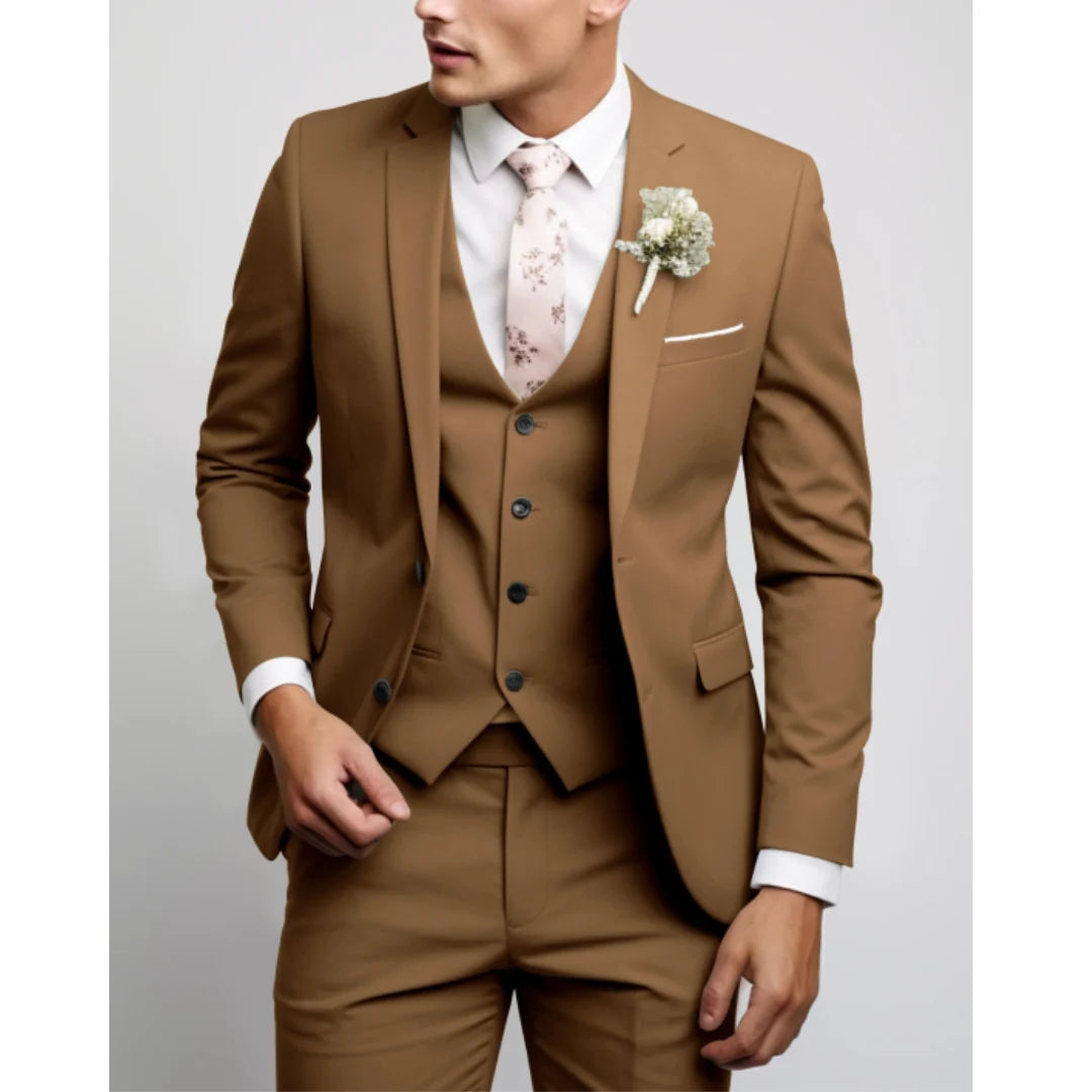 Men's Elegant Wedding Suit with Versatile Design